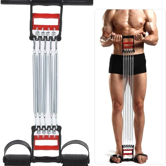 3 in 1 Chest Clip Muscle Pedal Spring Chest Expander , Pedal Puller ((1 Pack)) - Picture 8 of 15